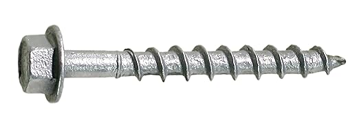 Simpson Strong-Tie SD9112R100 - #9 x 1-1/2 Inch Strong Drive SD Connector Screws - 1/4 Inch Hex Head, Galvanized Coating, Hex Bit Included, for Construction, Home Improvement (Box of 100)