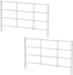 Fixed Window Safety Guard 19”x 38” *2 Pack Adjustable Width Prevents Accidental Falls,Non-Egress, Tamper Resistant Screws Included,White