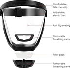 Face Shield for Grinding and Cutting,Clear Full Face Dust Mask Shield for Woodworking,Suitable for Dust and Debris Protection During Home Decoration, Garden Trimming, and Lawn Mowing