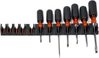 ToolBox Widget Screwdriver Organizer Pro Series 4.0 – Magnetic Holder for Tool Drawers – Modular Toolbox Organizer System – Tool Storage for Professional & DIY Mechanics - 6 Pack, 72 Holders