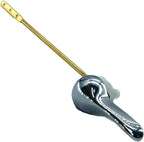 Toilet Handle for Front Mount, Stainless Steel Toilet Flapper Chain and 2-Inch Universal Toilet Flapper Replacement Kit, Easy Installation