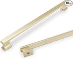 COTYKILEY 10 Pack 9 Inch(228mm) Brushed Brass Cabinet Handles Gold Kitchen Cabinet Pulls Cabinet Door Handles Kitchen Cabinet Hardware