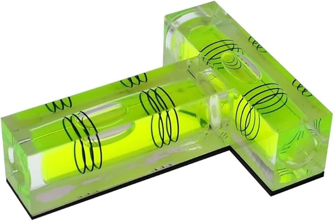 UMEI T-Type Mini Level,Magnetic Function of Level Instrument Platform can use Level Instrument Small Level Ruler Level Bubble Bead (Without keychain)