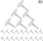 Jolux 24-Pack 5/6" Retrofit LED Recessed Lighting,12W=60W,5000K Daylight,800 Lumens,Dimmable Can Lights,Damp Rated,Simple Installation Adjustable Retrofit Downlight,ETL,E26 Base,Bevel Trim