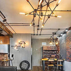 5 Inch E26 Led Bulb Equal 80 Watt, 2200K Amber White Vintage Edison Bulb 6W Dimmable, 800LM T10 T9 Glass Tubular Light Bulbs AC 120V for Chandelier Pipe Pendant Wall Light - UL Cert 6Pack