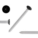 Black Head 50 PCS #12X2 Stainless Steel Phillips Flat Head Wood Screws,Stainless Steel 18-8 A2(304) Screw,Home Screw Kit by QISHENG