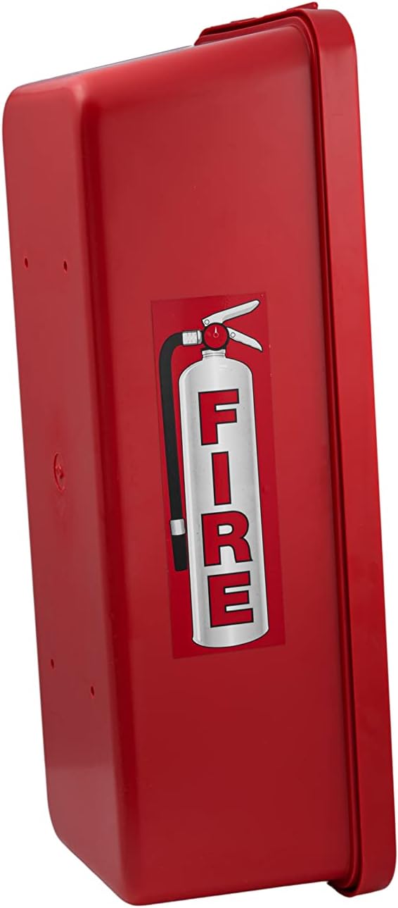 PRO&Family Fire Extinguisher Cabinet 20 lb Fire Extinguisher Box Outdoor Fire Cabinet Mounted Fire Extinguisher Cabinet Fire Extinguisher Cover(2, Red with Pull-Panel, 20 lb)