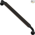 Alzassbg 6 Pack Oil Rubbed Bronze Cabinet Handles, 6-1/4 Inch(160mm) Hole Centers Arch Modern Cabinet Pulls Kitchen Cabinets Hardware for Cabinets and Drawers AL3503ORB
