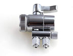 Faucet Diverter Valve with Aerator M22 Female Thread for 1/4" RO Tubing,Faucet Connector for Water Diversion,Faucet Tap for Countertop water Filter (Fits Two Way 1/4" OD Tubing Outlet)
