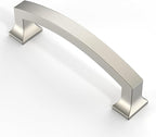 Asidrama 10 Pack 3.75 Inch(96mm) Brushed Satin Nickel Kitchen Cabinet Handles, Cabinet Pulls Kitchen Cabinet Hardware for Cupboard Drawer Pulls