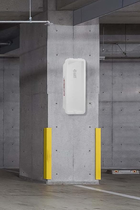 PRO&Family Fire Extinguisher Cabinet 10 lb Fire Extinguisher Box Outdoor Fire Cabinet Mounted Fire Extinguisher Cabinet Fire Extinguisher Cover (20, White with Clear Pull-Cover, 10 lb)