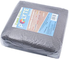 POLYTE Microfiber Quick Dry Lint Free Bath Sheet, 70 x 35 in, Set of 2 (Waffle Weave)