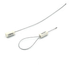 1000 pcs Numbered Security Cable Seals Pull-Tite Anti-Theft Trailer Tags Steel Wire Metal Cable Safety Padlock for Truck Container (White)