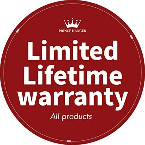 PRINCE HANGER Heavy Duty One Touch System Load 352LBS Clothing Racks for Hanging Clothes Metal Wardrobe Closet System Garment Tension Rod Free Standing Black Width Adjustable PHUS-0022