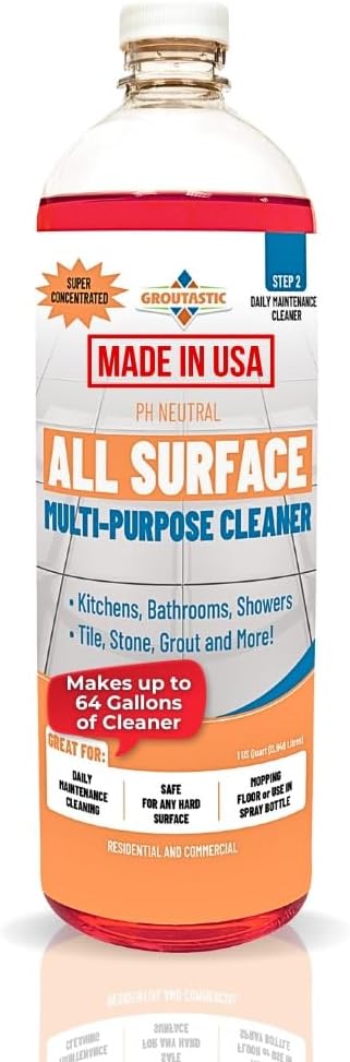 All-Surface Daily Cleaner Concentrate – pH-Neutral, Residue-Free Formula for Tile, Grout, Natural Stone, LVP, Laminate & Sealed Wood – Kitchens, Bathrooms, Showers & Floors