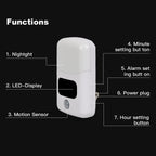 Led Bathroom Nightlight with Time,LED Motion Sensor Nightlight, Timer Baby Night Light