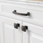 Asidrama 10 Pack 4 Inch(102mm) Hole Centers Kitchen Cabinet Handles, Oil Rubbed Bronze Cabinet Pulls Kitchen Cabinet Hardware for Cupboard Drawer Pulls