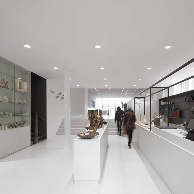 4 Inch Led Recessed lights Ultra-Thin Adjustable Eyeball Gimbal LED Recessed Lighting with Junction Box 9 Watts 750Lm Dimmable ceiling light ETL Listed (2700K/3000K/3500K/4000K/5000K Option 6Pack)