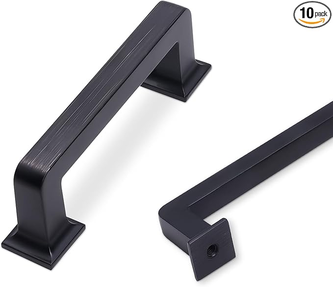 COTYKILEY 10 Pack 3 Inch(76mm) Oil Rubbed Bronze Cabinet Handles Kitchen Cabinet Pulls Kitchen Cabinet Hardware