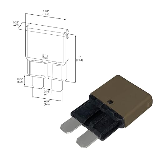 Auto Reset ATC/ATO 7.5 Amp Circuit Breaker Fuse for Automotive Marine RV Car Truck Audio Battery Protection Automatic Reset | Low Profile (7.5A, 1 Pack)