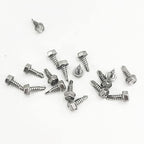 QSJ 300PCS #8 x 1/2'' Sheet Metal Screws 410 Stainless Steel Hex Washer Head Fast Self Tapping Screws with Screwdriver Bit Silver