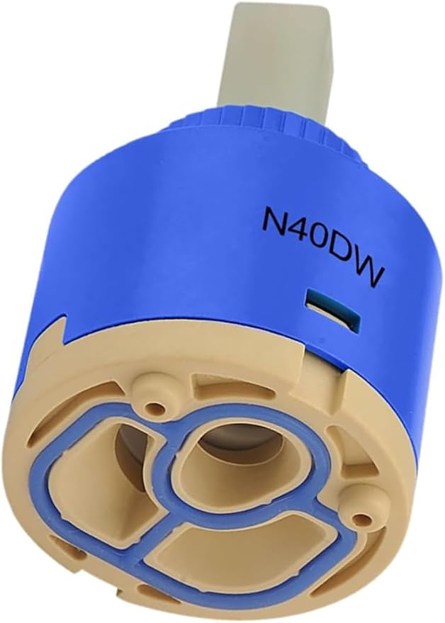 40mm Faucet Cartridge Certification Ceramic Tap Cartridge Mix Faucets Inner Cartridge Replacement for Single Lever Faucet, Monobloc Bathroom or Kitchen Mixer Faucets