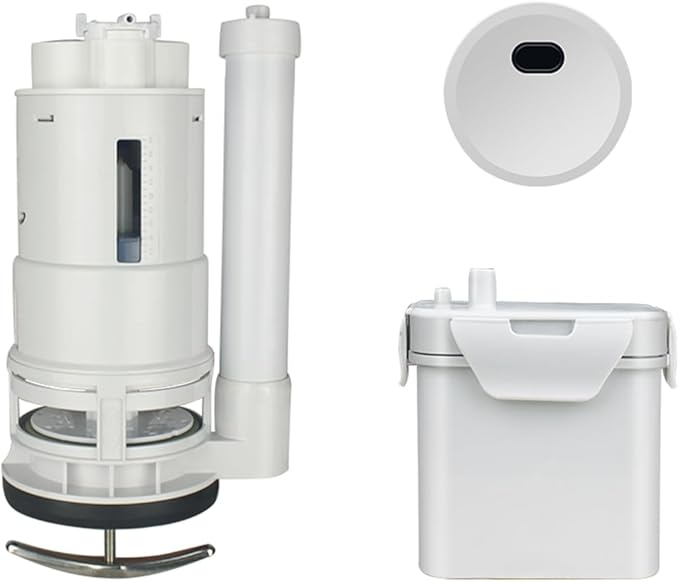 KERDE 3-Inch Water Tank Accessories Touchless Toilet Flush Kit, Automatic Toilet Flusher, Dual Flush Valve Replacement Kit, Battery Powered, One-Piece Toilet Repair,height 10in -11in (3L-24CM)