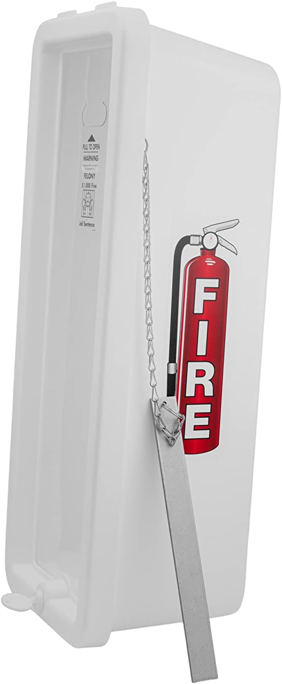 PRO&Family Fire Extinguisher Cabinet (2, White with Hammer Attachment, 20 lb)