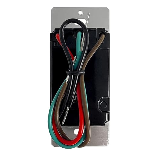 Maxxima 3-Way/Single Pole Digital Dimmer Wall Light Switch - Featuring Brightness Indicator Lights, 600 Watt, LED Compatible, Decorative Screwless White Wall Plate Cover Included