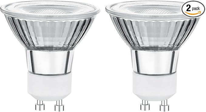 6W LED GU10 Range Hood Light Bulbs, LED Stove Appliance Light Bulb, Kitchen Light Replacement, 50W Halogen Light Bulb Equivalent, Warm White 3000K, 550 Lm, Waterproof IP65, Dimmable, 2 Pack