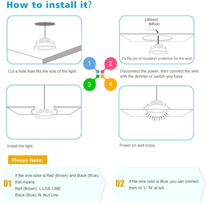 2 Inch LED Downlight, Recessed Lighting Dimmable Ceiling Light, 3W, 2700K Ultra Warm White, CRI80 with LED Driver(35W Halogen Equivalent), 8 Pack