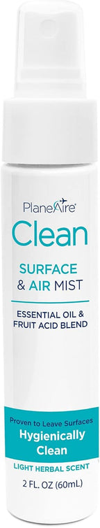 PlaneAire Clean | Travel Size Surface Cleaner and Air Freshener | All Purpose Cleaning Spray | Natural Odor Eliminator | Travel Cleaning Supplies | Room Spray | On the Go Essentials