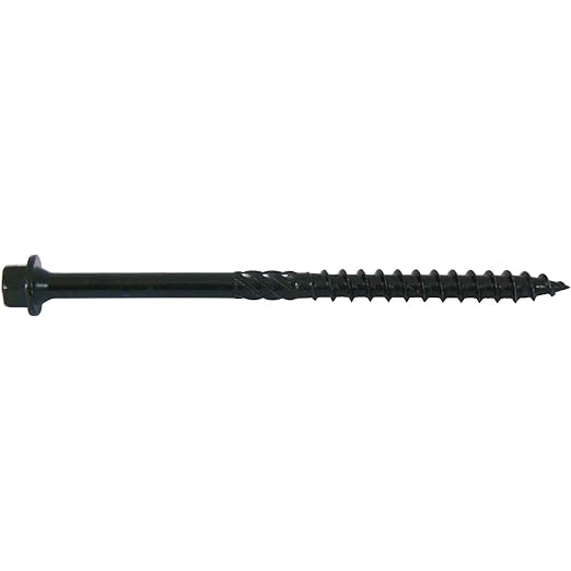 Jake Sales #14 X 4 Heavy Duty Black Timber/Log/Landscaping Wood Screws - Exterior Coated Heavy Duty Screws. 1 x Full Box - 600 Screws