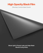 VEVOR Plastic Sheeting Heavy Duty 10' x 100', 6 Mil Thick Plastic Sheeting Roll, Plastic Drop Cloth Painters Tarp, Polyethylene Covering for Crawl Space Vapor Barrier, Multi-Purpose, Black
