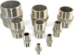 1/8" ~2" NPT Male Threaded Hex Nipple,Stainless Steel 304 Quick Coupler Pipe Fitting (1/8")