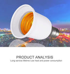 5-Pack E12 to E26 Adapter, Chandelier Light Socket, Candelabra E12 to Medium Socket E26/E27 Converter Bulb Base Adapter Converter for Ceiling Fans Light, Pendant Light