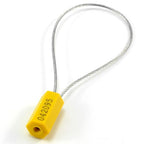 1000 pcs Anti-Theft Security Cable Ties Numbered Steel Wire Security Tags Pull-Tite Metal Cable Truck Seals Self-Locking Padlock Safety Shipping Strap for Truck Trailer Doors(Yellow)