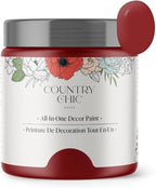 Country Chic All-in-One Chalk Paint for Furniture, Cabinets, Home Decor, Eco-Friendly, Matte Finish, Built-In Primer & Top Coat for Wood, Metal - Paint The Town (Red) - 8 oz (237 ml)