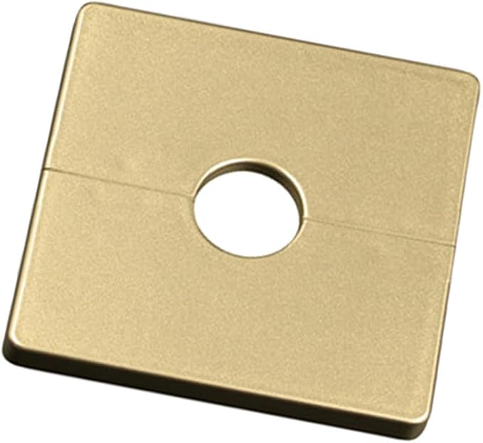 Wall Split Flange Plumbing Cover Plates Square Shower Arm Escutcheon Plate Pipe Flange Cover for Fixed Shower Head Faucet Standard Pipes (28mm/1.1in)