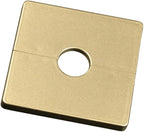 Wall Split Flange Plumbing Cover Plates Square Shower Arm Escutcheon Plate Pipe Flange Cover for Fixed Shower Head Faucet Standard Pipes (33mm/1.30)