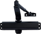 CLG HARDWARE DC6003 Medium Duty Commercial Door Closer - Surface Mounted, Automatic Door Closer, Cast Aluminum,UL 3 Hour Fire Rated, Size 3 for Residential & Light Commercial Doors - US19 Matte Black