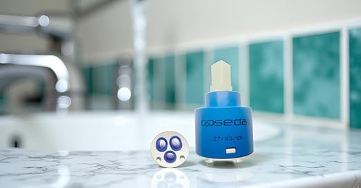 Sedal Diameter 40mm Ceramic Faucet Cartridge Replacement for Single Handle Kitchen Basin Shower Faucet Part(40mm/1.58 INCH)