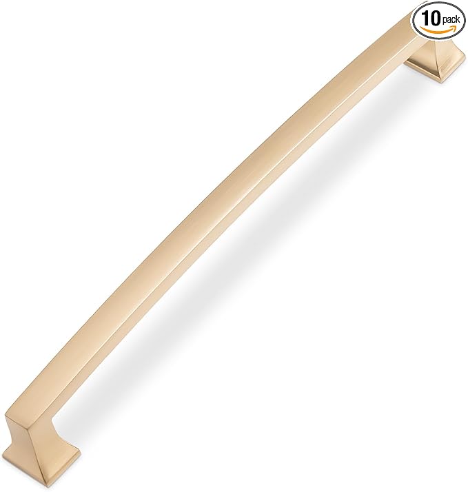 COTYKILEY 10 Pack 7.5 Inch(192mm) Champagne Bronze Cabinet Handles Gold Kitchen Cabinet Pulls Cabinet Door Handles Kitchen Cabinet Hardware