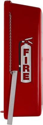 Fire Extinguisher Cabinet Fire Extinguisher Box Outdoor Fire Cabinet Mounted Fire Extinguisher Cabinet Fire Extinguisher Cover (Red with Breaker Bar Attachment, Rx350, Plastic, 10 Pounds, 3, AKA1)