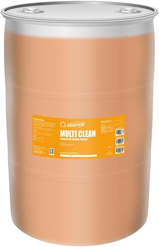 Nanoskin MULTI CLEAN All Purpose Concentrated Cleaner 55 Gallons –Removes Dirt, Grease & Stains on Counters, Carpet, Floors, Fabric, Equipment & Vehicles | Use with Sprayers, Scrubbers, Washers & More