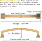 Asidrama 20 Pack 5 Inch(128mm) Hole Centers Champagne Bronze Kitchen Cabinet Handles,Brushed Brass Cabinet Pulls Gold Kitchen Cabinet Hardware for Cupboard Drawer Pulls Dresser Handles