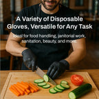 Disposable CPE Gloves - FDA Compliant - Latex-Free - Powder-Free - Clear Embossed - Multi-Purpose - 3000 Gloves (60 Pack)