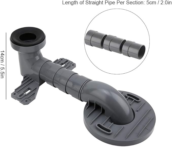Drain Pipe Wing Shifter Toilet Fitting, Toilet Connector Toilet Shifter Toilet Accessories Toilet Sewer Installation Fitting