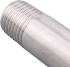 1/4" X 1/4" NPT Male Nipple Stainless Steel 304 Cast Pipe Coupling Fitting 2" Length (pack of 2)