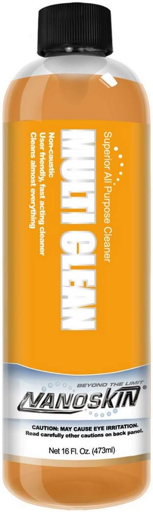 Nanoskin MULTI CLEAN All Purpose Concentrated Cleaner 16 Oz. – Removes Dirt, Grease & Stains on Counters, Carpet, Floors, Fabric, Equipment & Vehicles | Use with Sprayers, Scrubbers, Washers & More